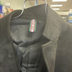 JP Paul Jones Men's Black Trench Coat